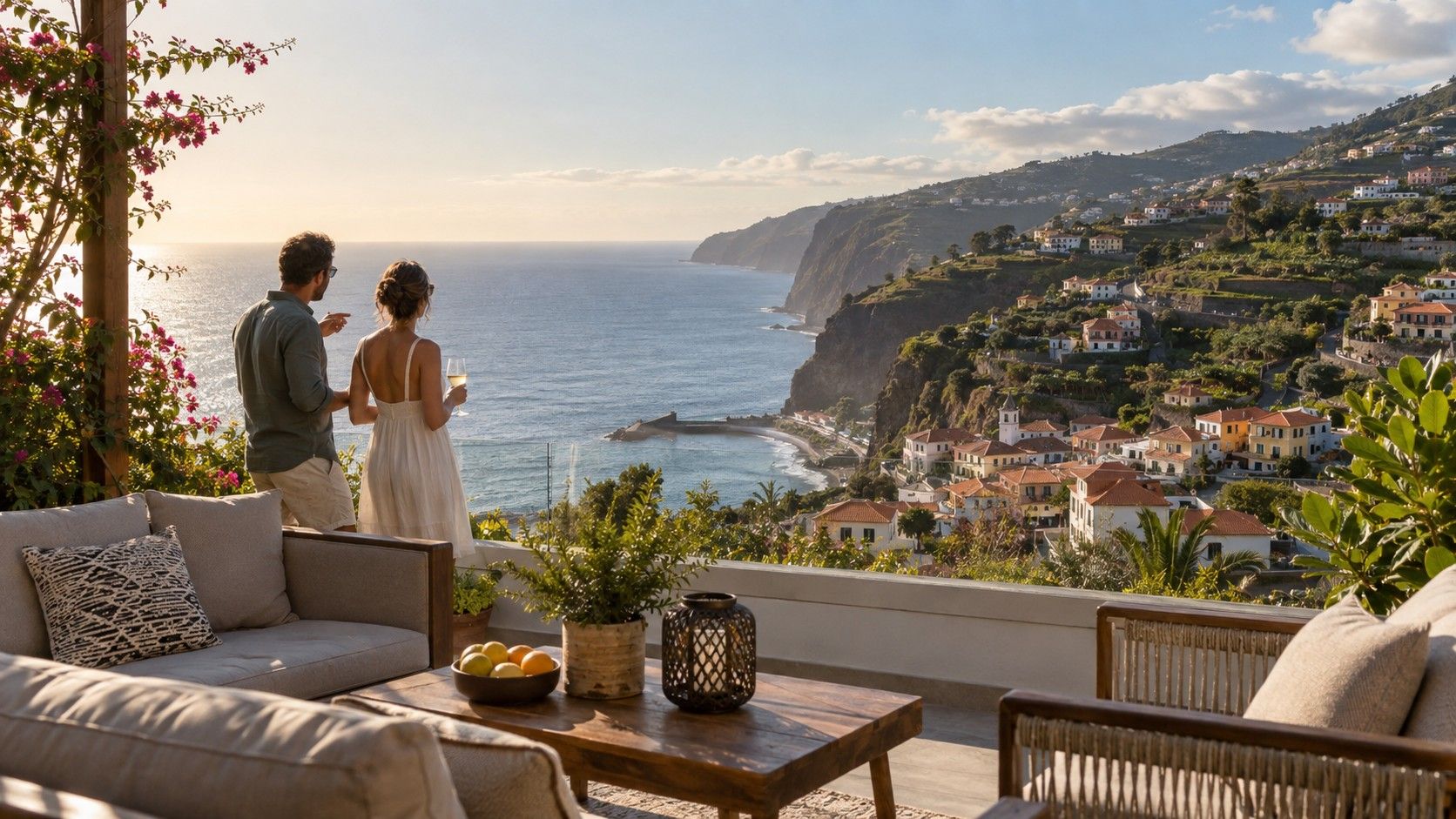 Coastal village on Madeira's south coast